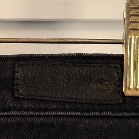 AG Adriano Goldschmied The Legging Ankle Super Skinny Black Distressed Size 27 - Picture 10 of 13